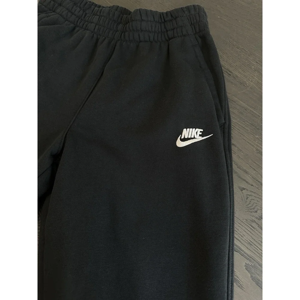 Nike Unisex Kids Pants Size‎ Large 2 Black Sweatpants Cotton Blend Black